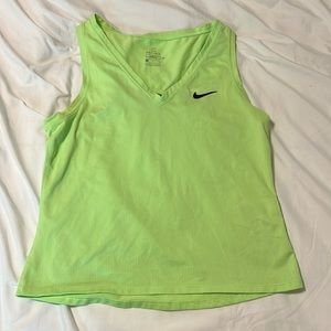 nike neon green tank top